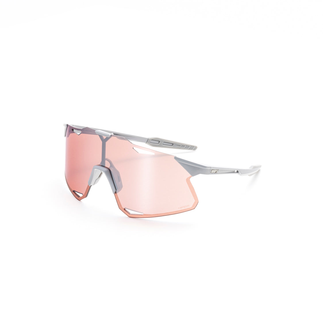 HYPERCRAFT - Matte Stone Grey / HiPER Crimson Silver Mirror Lens