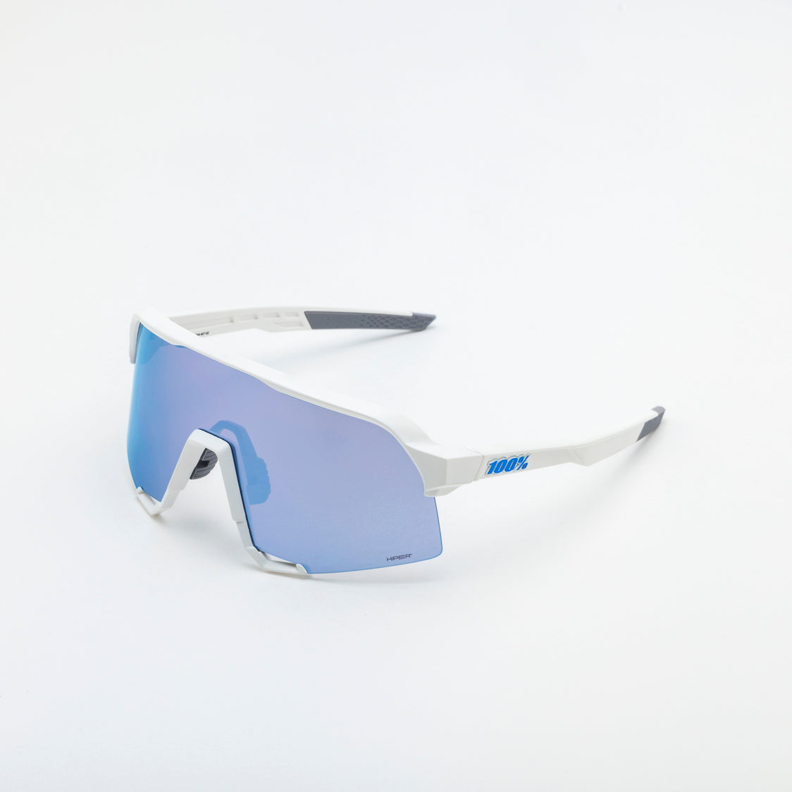 S3 - Matte White / HiPER Blue Multilayer Mirror Lens | 100