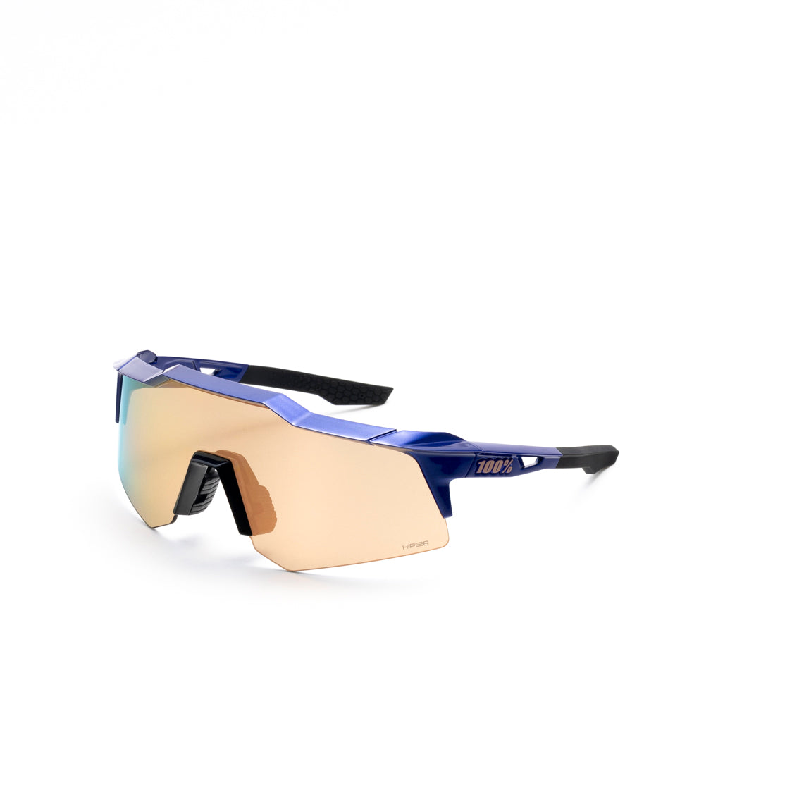 100％ サングラス スピードクラフト Gloss Cobalt Blue SPEEDCRAFT XS - Gloss Cobalt Blue / HiPER Copper Mirror Lens | 100