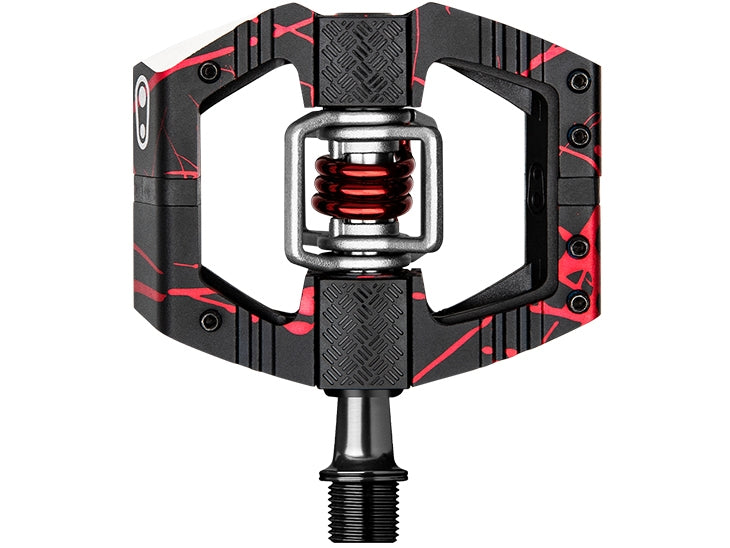 crankbrothers mallet E LS SPLATTER EDITION RED/BLACK