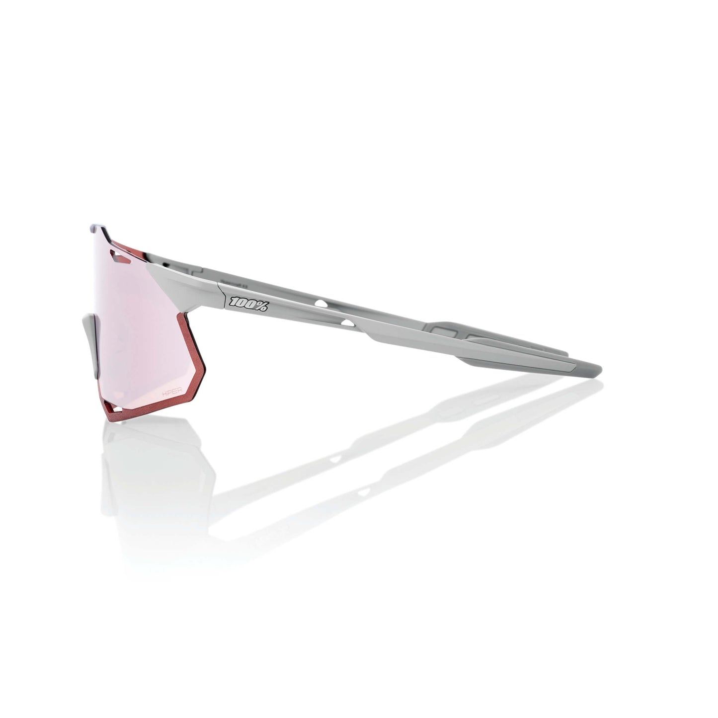 HYPERCRAFT XS - Matte Stone Grey - HiPER Crimson Silver Mirror Lens