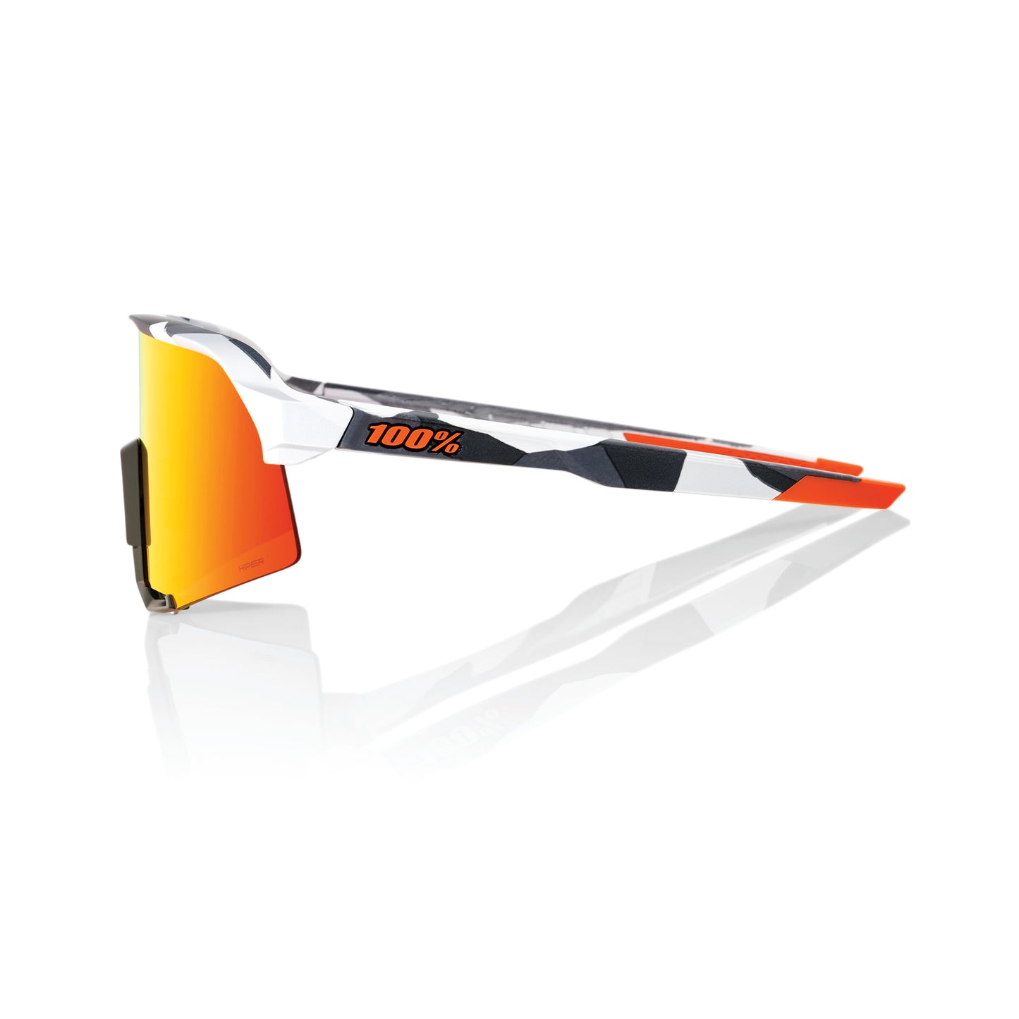 S3 - Soft Tact Grey Camo / HiPER Red Multilayer Mirror Lens