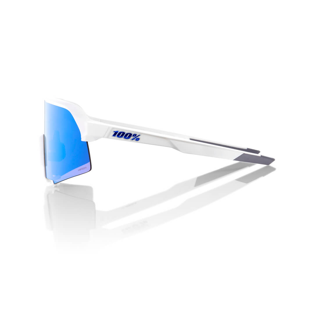 S3 - Matte White / HiPER Blue Multilayer Mirror Lens