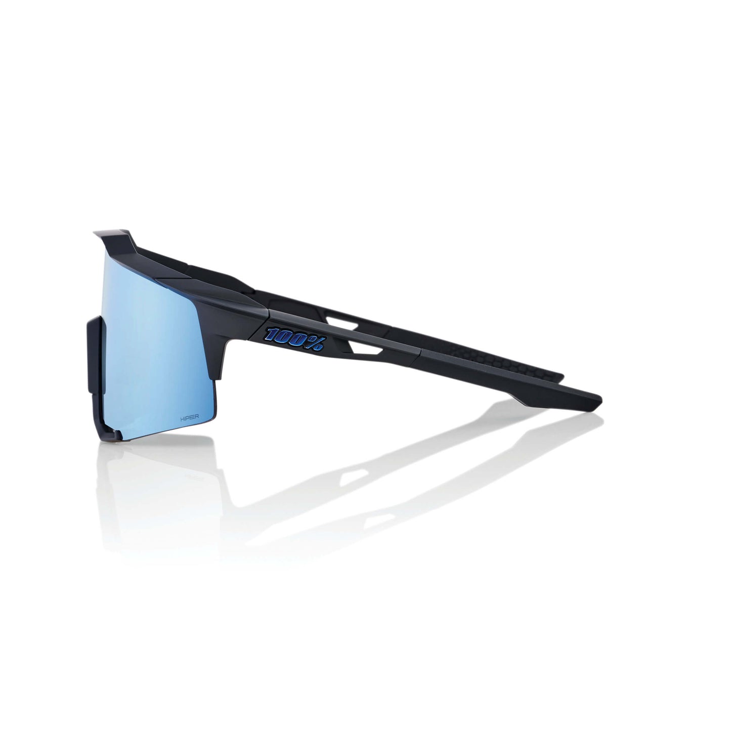 SPEEDCRAFT - Matte Black / HiPER Blue Multilayer Mirror Lens