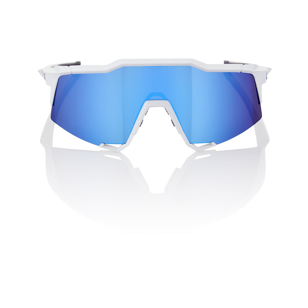 SPEEDCRAFT - Matte White / HiPER Blue Multilayer Mirror Lens