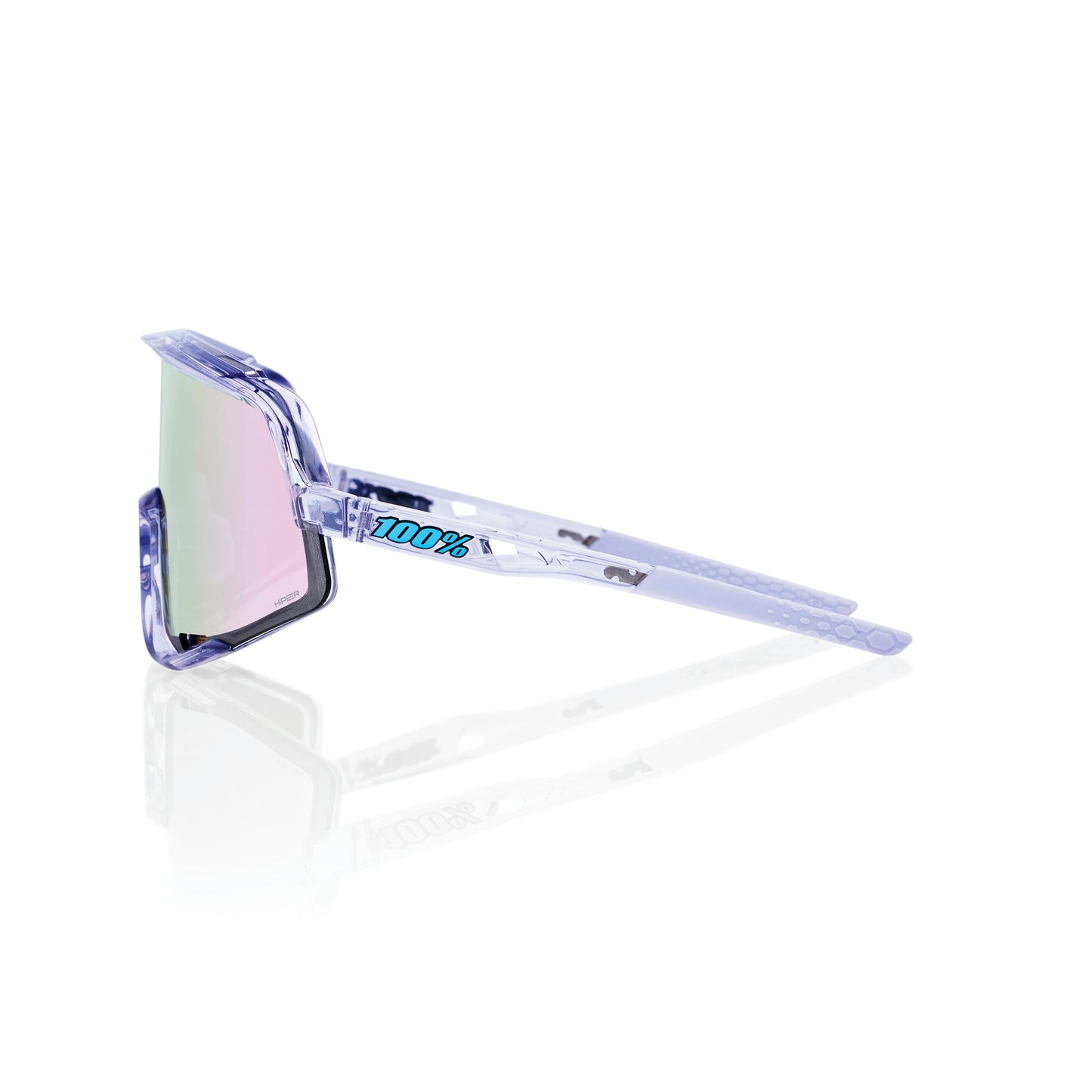 GLENDALE - Polished Translucent Lavender / HiPER Lavender Mirror Lens