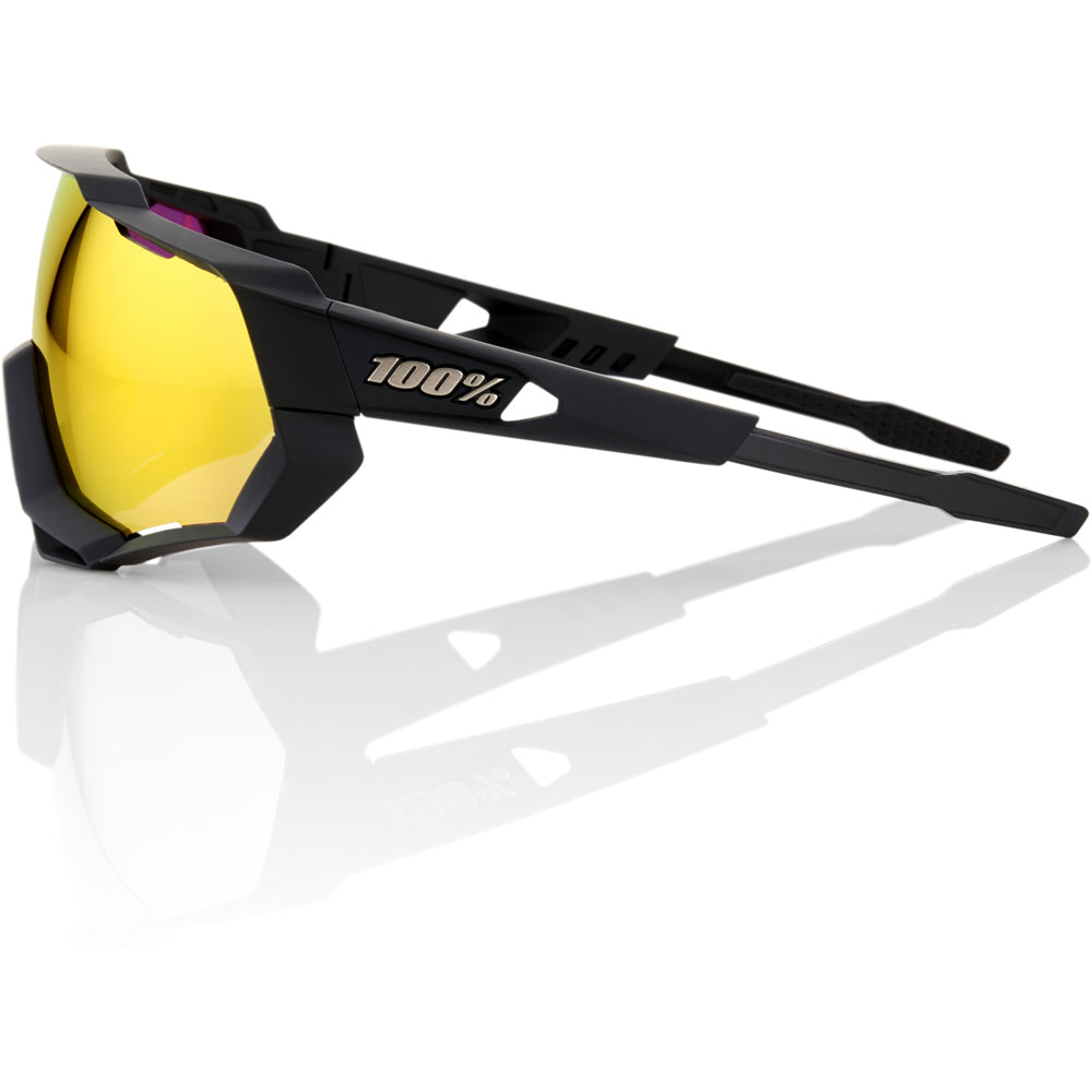 SPEEDTRAP - Soft Tact Black / HiPER Red Multilayer Mirror Lens