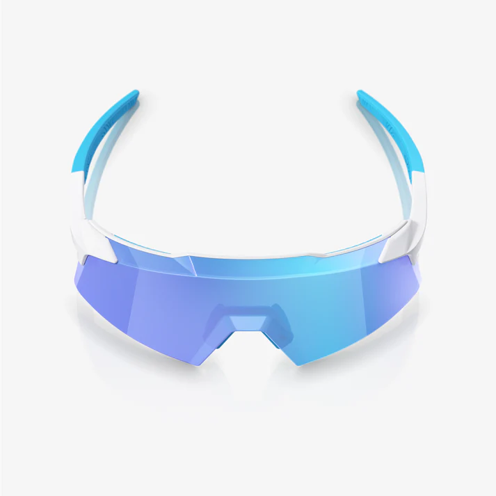 AEROCRAFT - Matte White / HiPER Blue Multilayer Lens
