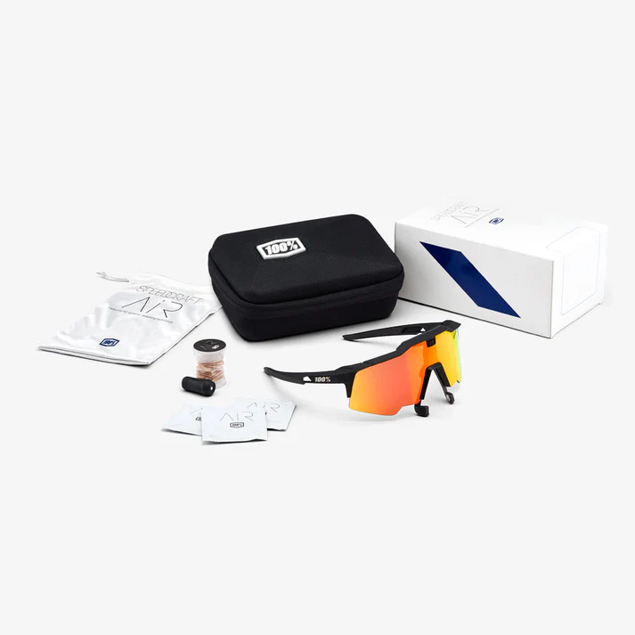 SPEEDCRAFT "AIR" - Soft Tack Black / HiPER Red Multilayer Mirror Lens