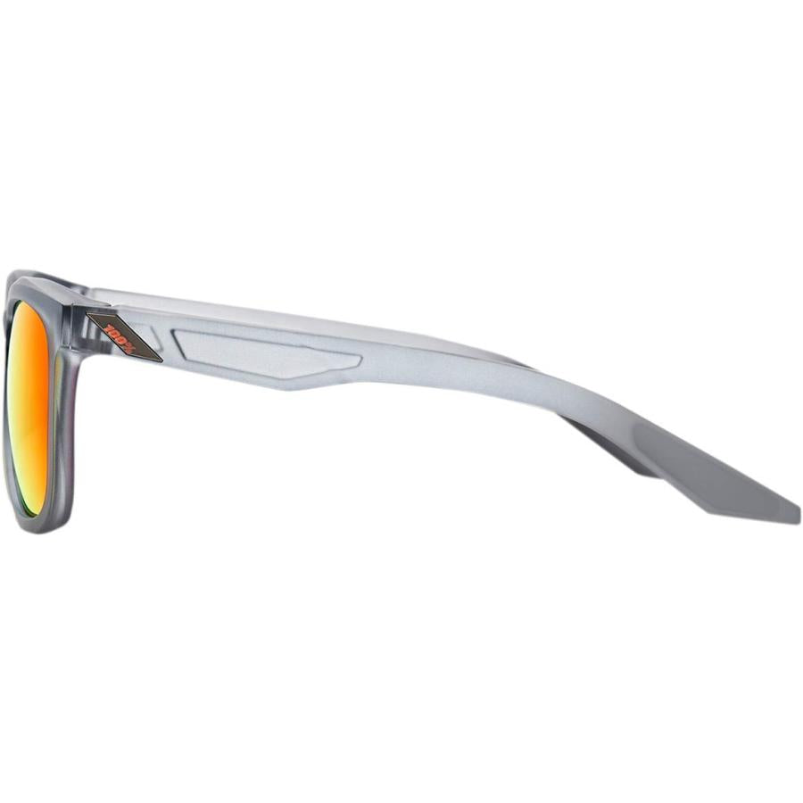 HUDSON - Soft Tact Translucent Crystal Grey / HiPER Red Multilayer Mirror Lens