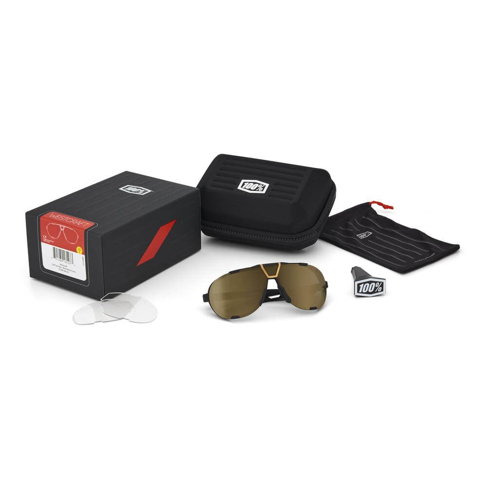 WESTCRAFT - Soft Tact Black / Soft Gold Mirror Lens