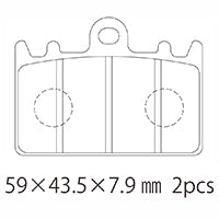 A61-007KN (F) ブレーキパッド (代表純正品番:59300-42840)