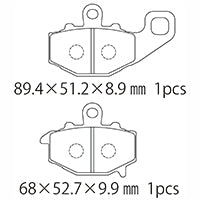 A61-021KN (R) ブレーキパッド (純正品番:43082-0111 / 43082-0167)
