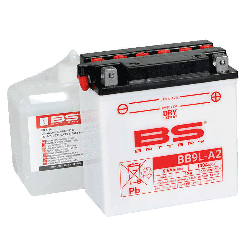 BSバッテリー BB9L-A2 開放式/液別(YB9L-A2 / FB9L-A2互換)
