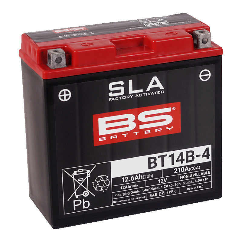 BSバッテリー BT14B-4 (GT14B-4 / FT14B-4互換)液入