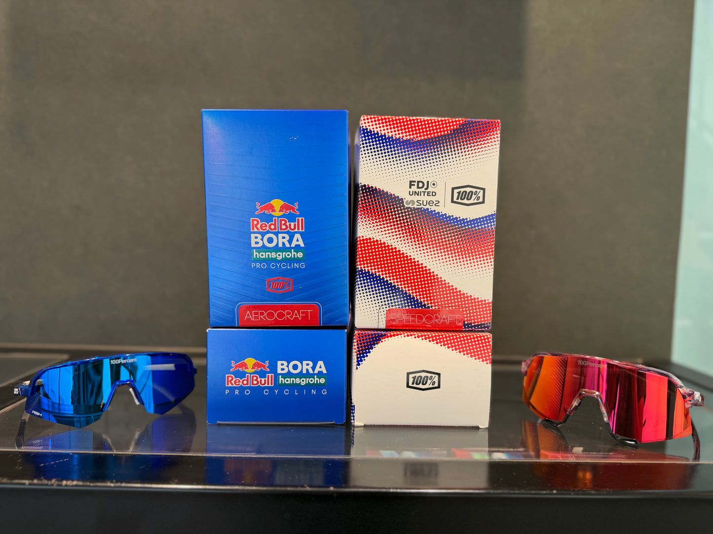 S3 FDJ Gloss Translucent Red/Blue - HiPER Fire Red Mirror Lens