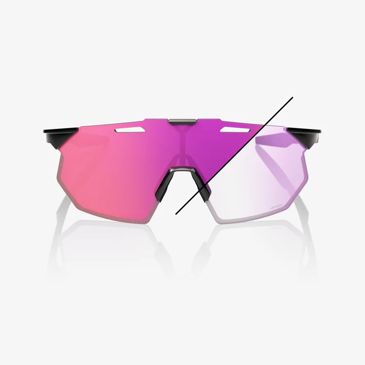 HYPERCRAFT SQ - Gloss Black / Purple Mirror Photochromic Lens