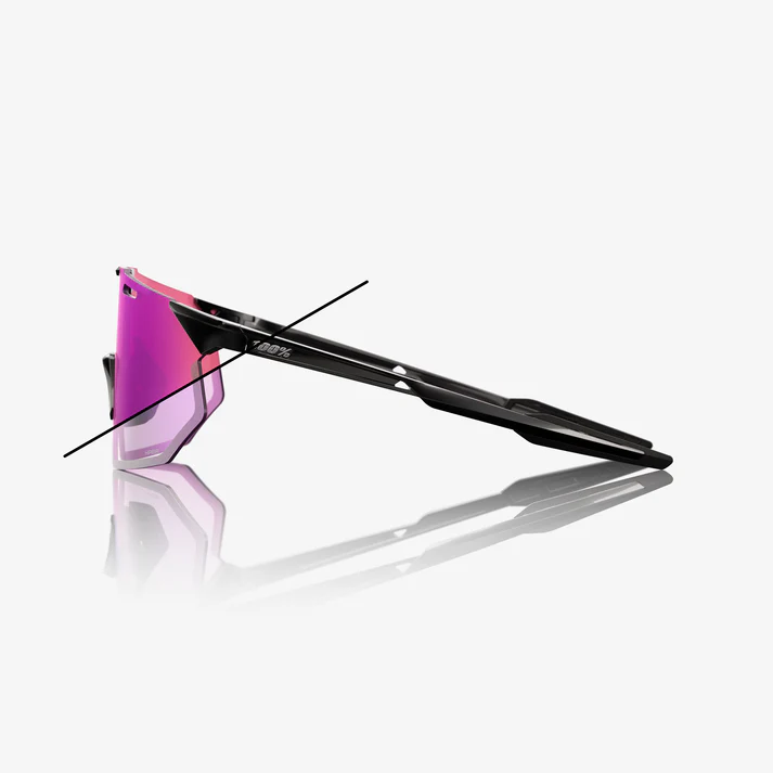 HYPERCRAFT SQ - Gloss Black / Purple Mirror Photochromic Lens