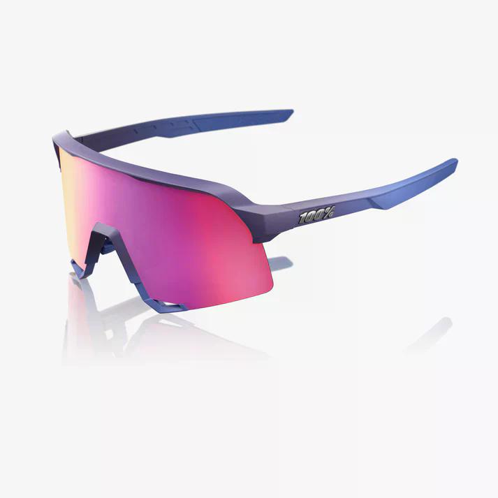 新モデル 100% S3 サテンストーム パープル ワンハンドレッド サングラス S3 - Satin Storm Metallic / Purple Mirror Lens ｜100