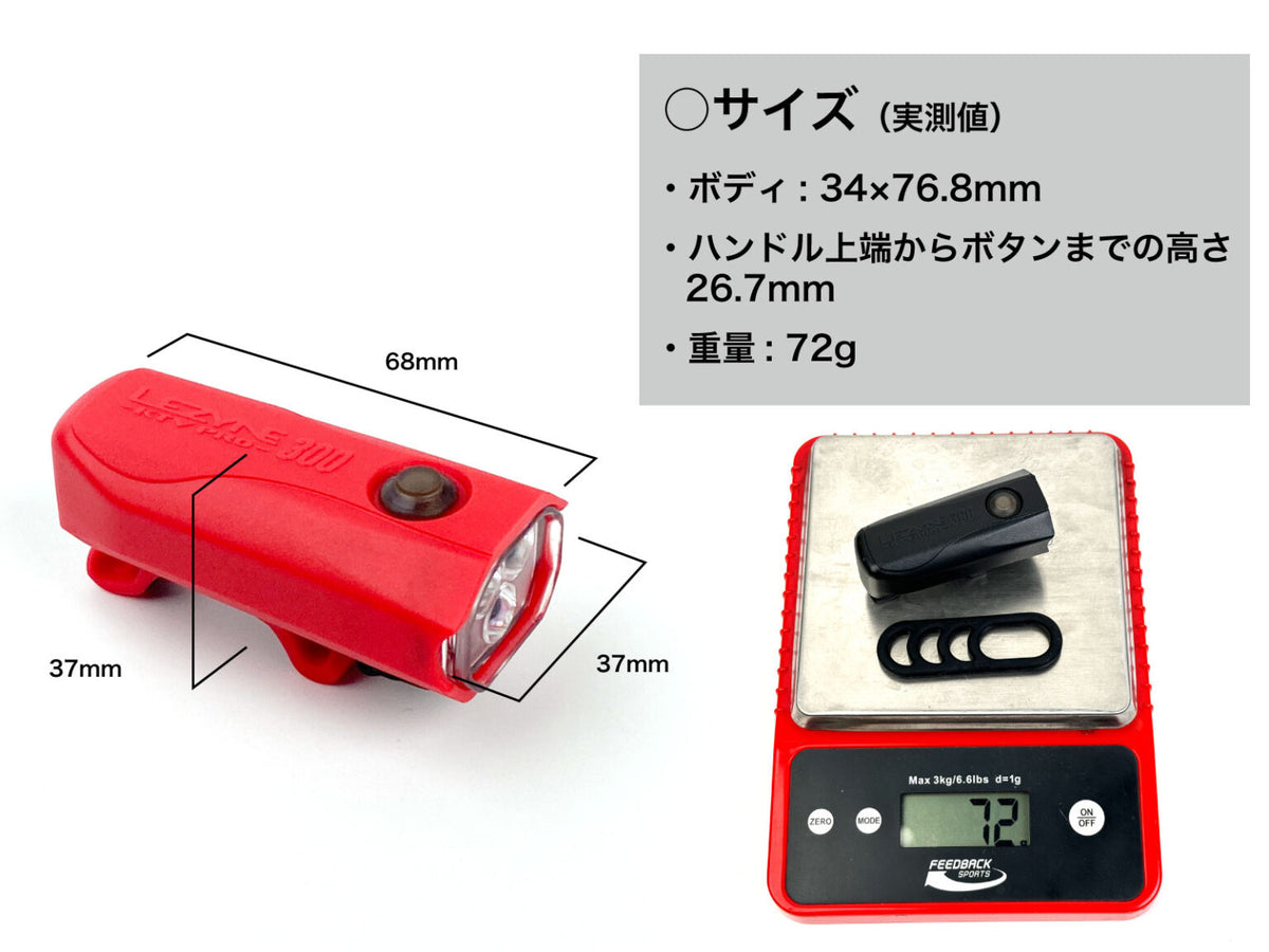 LEZYNE KTV DRIVE PRO 300+ 自転車 ライト フロントライト 300ルーメン USB-C IPX7