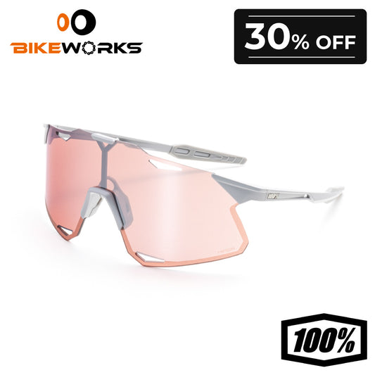 HYPERCRAFT - Matte Stone Grey / HiPER Crimson Silver Mirror Lens