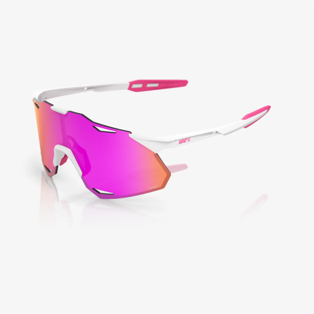 HYPERCRAFT XS - Matte White / Pink - HiPER Vital Pink Mirror Lens