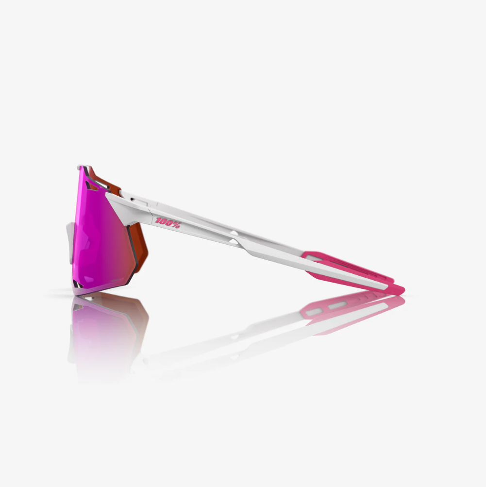 HYPERCRAFT XS - Matte White / Pink - HiPER Vital Pink Mirror Lens