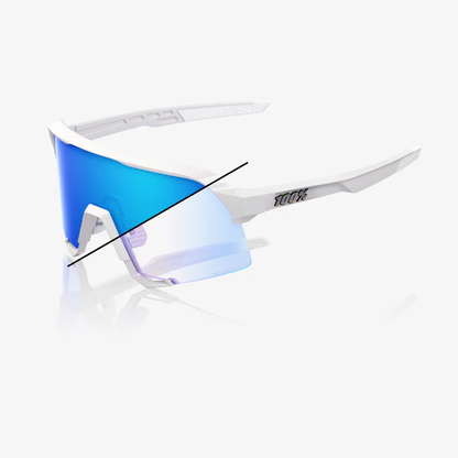 S3 - Bastille LE Pearl White Glitter / Blue Mirror Photochromic Lens
