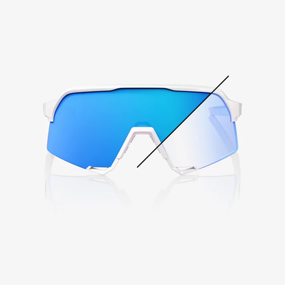 S3 - Bastille LE Pearl White Glitter / Blue Mirror Photochromic Lens