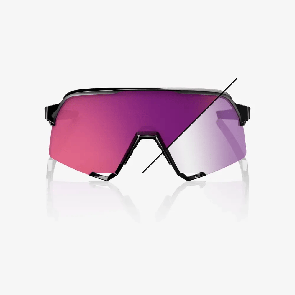 S3 - Glooss Black / Purple Mirror Photochrmic Lens