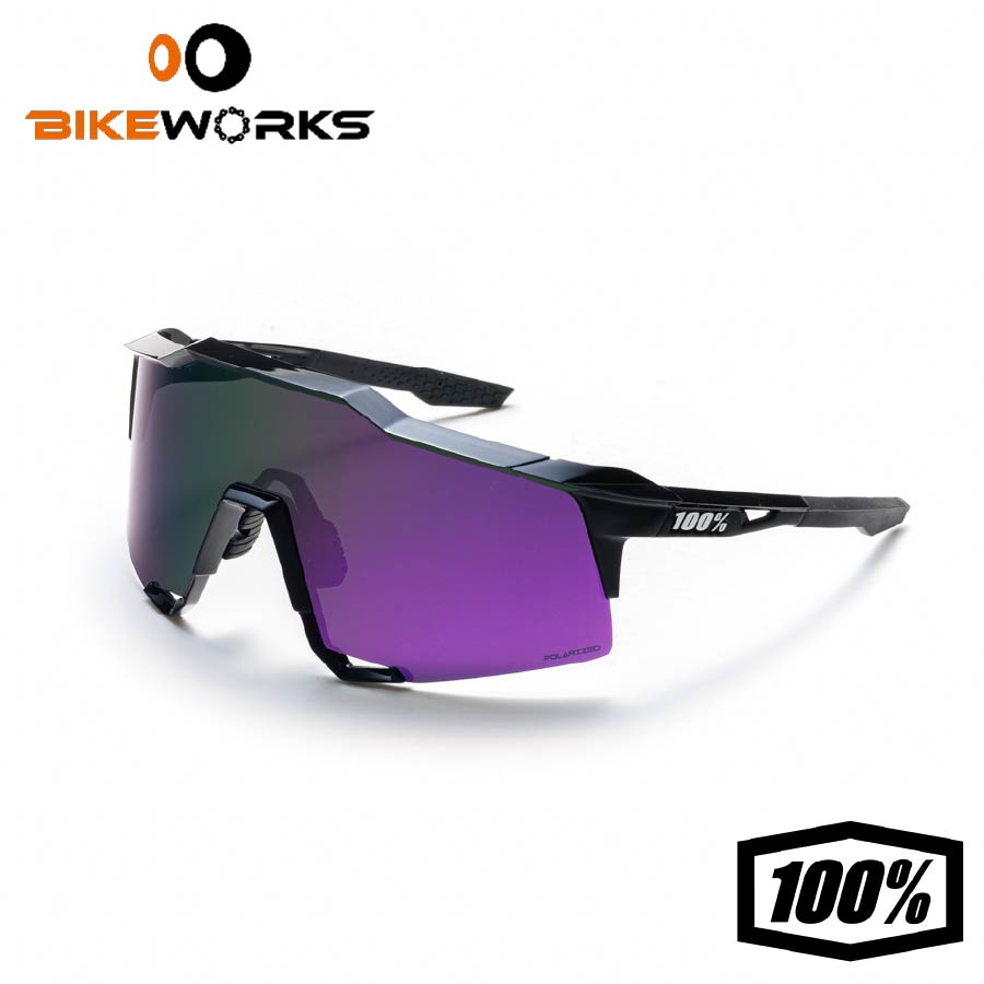 SPEEDCRAFT PolishedBlack HiPER Lavender Mirror Polarized Lens