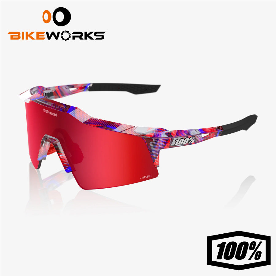 SPEEDCRAFT SL FDJ Gloss Translucent Red/Blue - HiPER Fire Red Mirror Lens