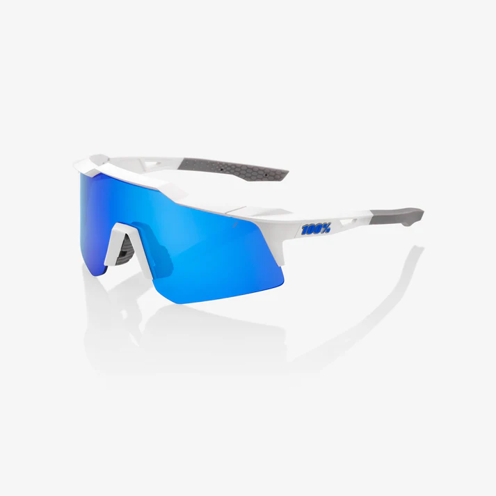 SPEEDCRAFT XS - Matte White / Blue Multilayer Mirror Lens