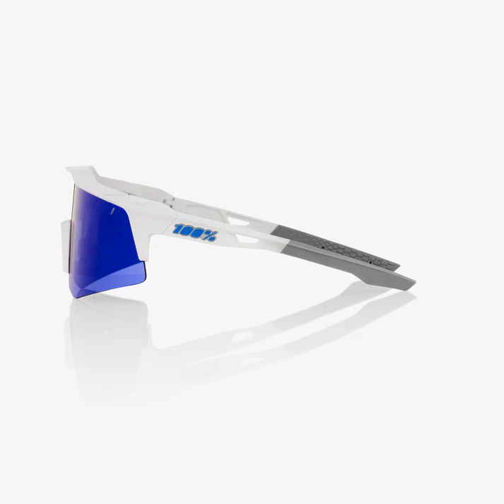 SPEEDCRAFT XS - Matte White / Blue Multilayer Mirror Lens