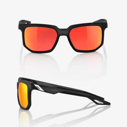 CENTRIC - Soft Tact Crystal Black / HiPER Red Multilayer Mirror Lens