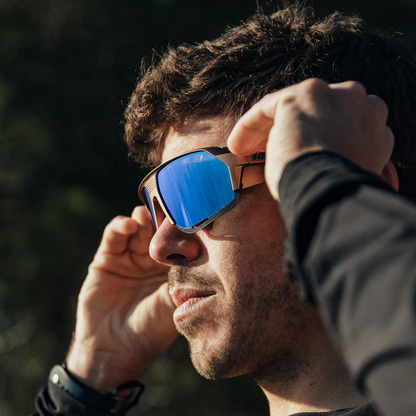 NORVIK - Matte Copper Chromium - Blue Multilayer Mirror Lens