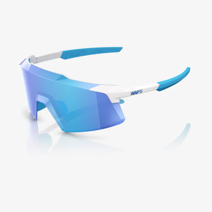 AEROCRAFT - Matte White / HiPER Blue Multilayer Lens