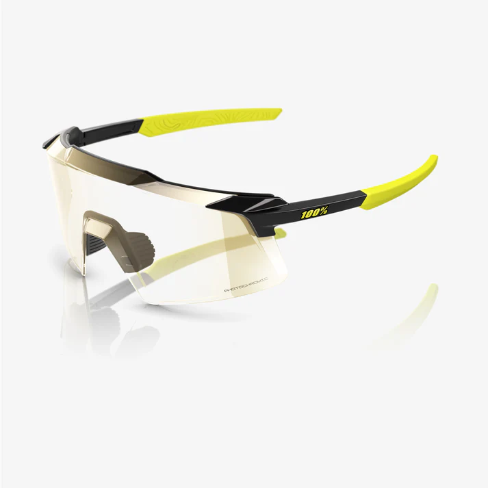 AEROCRAFT - Gloss Metallic Black / Gold Mirror Photochromic Lens