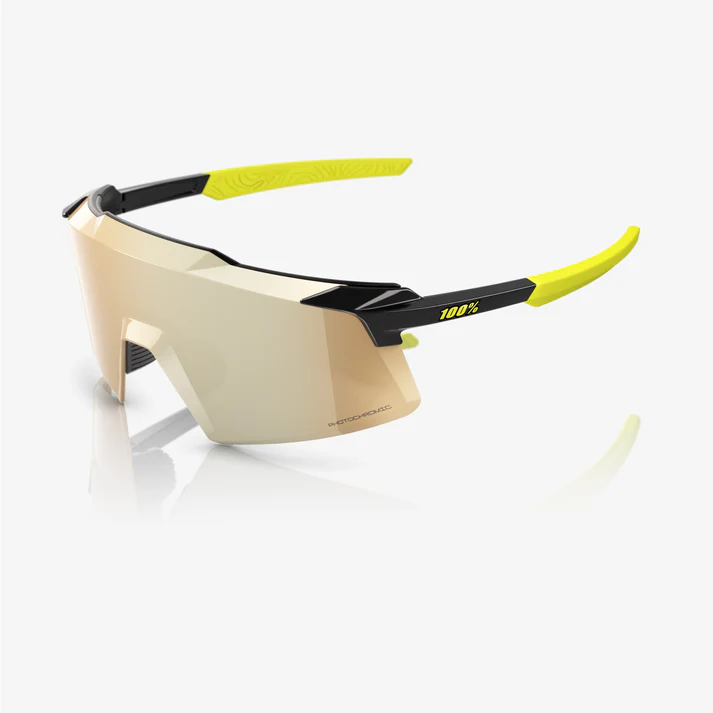 AEROCRAFT - Gloss Metallic Black / Gold Mirror Photochromic Lens