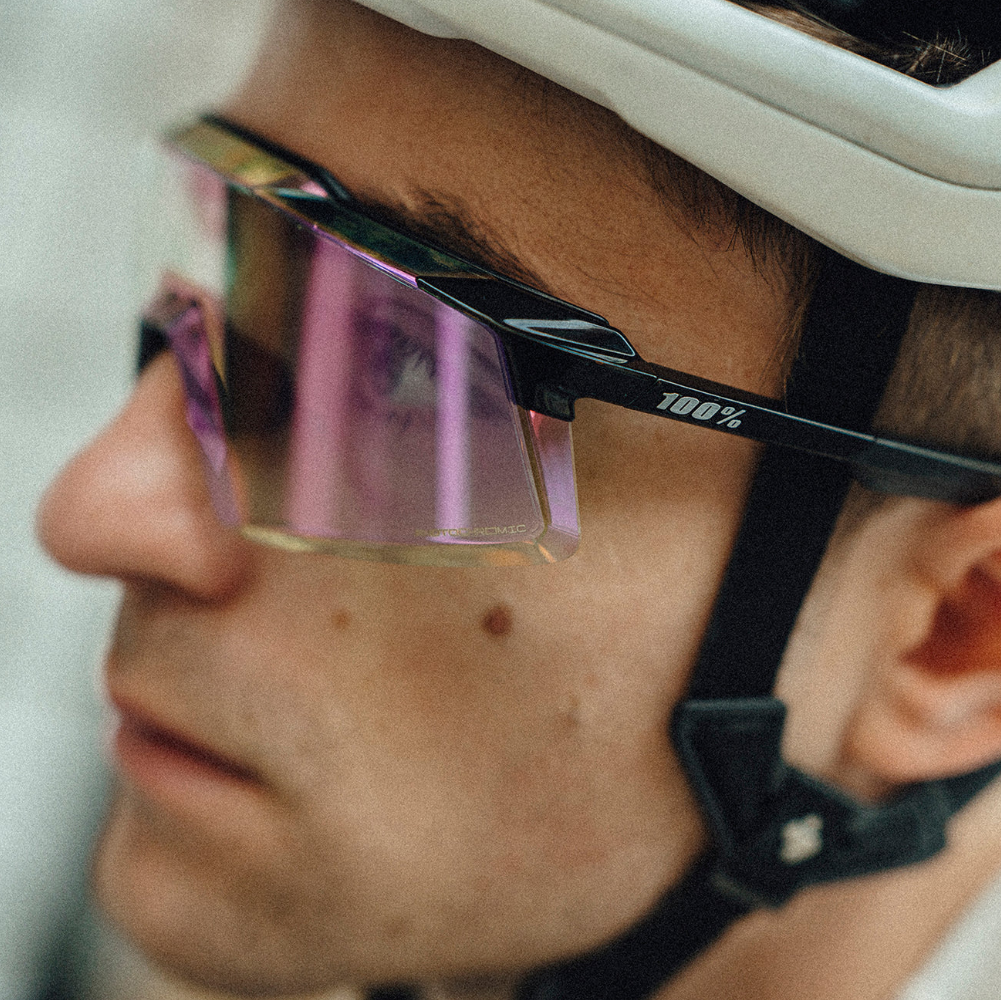 AEROCRAFT Gloss Black - Purple Mirror Photochromic Lens