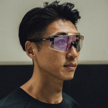 AEROCRAFT Gloss Black - Purple Mirror Photochromic Lens