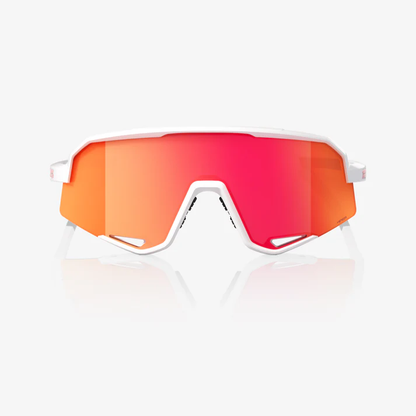 SLENDALE - Matte White / HiPER Red Multilayer Mirror Lens
