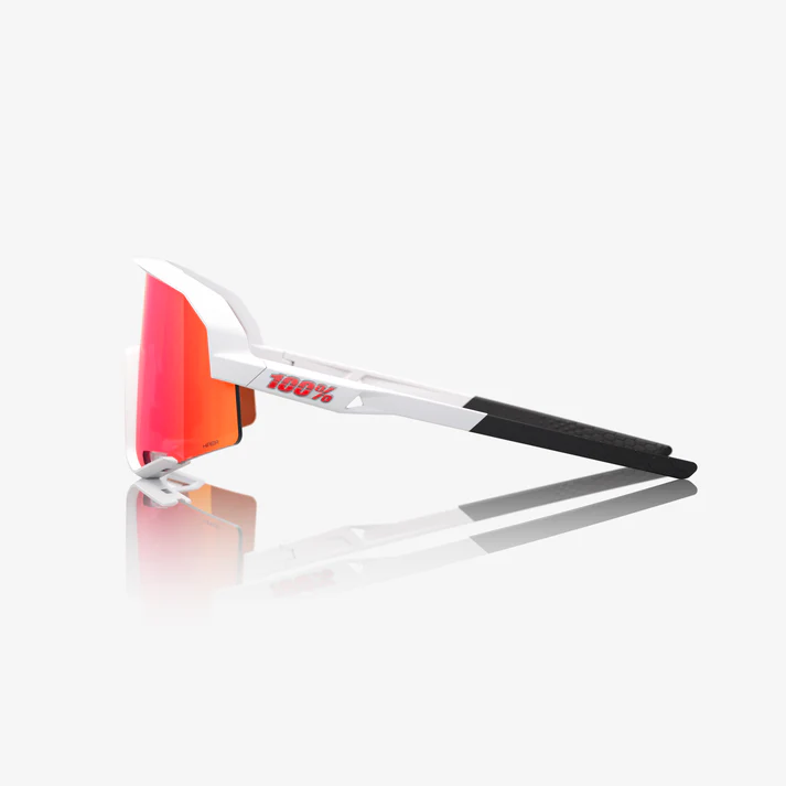 SLENDALE - Matte White / HiPER Red Multilayer Mirror Lens