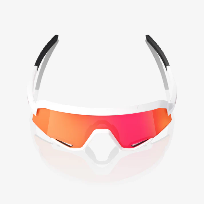 SLENDALE - Matte White / HiPER Red Multilayer Mirror Lens