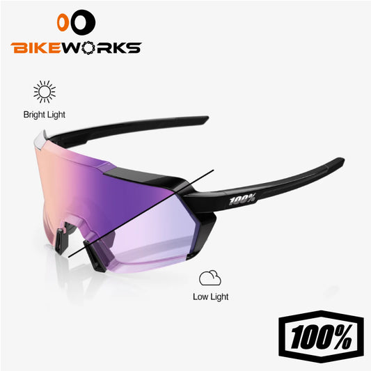 KORBIN - Gloss Black Photochromic Purple Mirror Lens