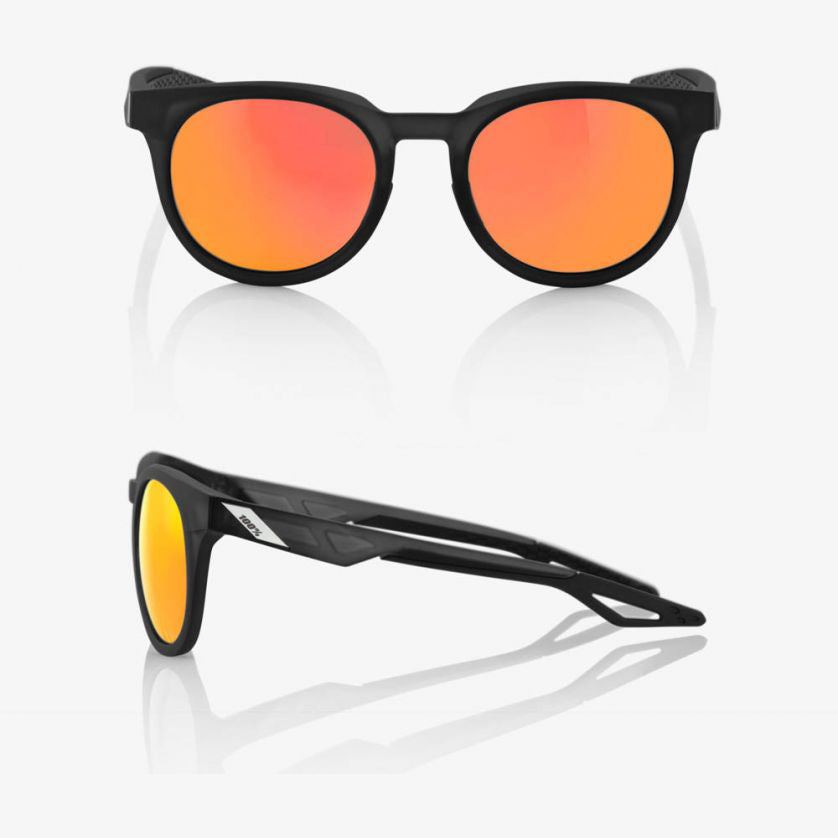 CAMPO - Matte Crystal Black / HiPER Red Multilayer Mirror Lens