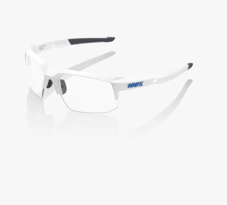 SPEEDCOUPE  - Matte White & HiPER Blue Multilayer Mirror Lens