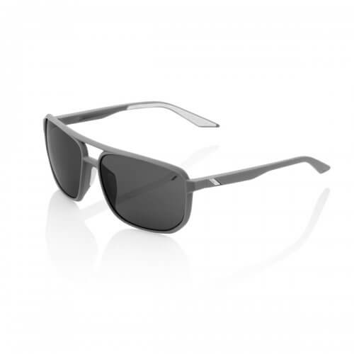 KONNOR Aviator Square - Soft Tact Dark Haze / Smoke Lens