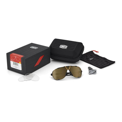 WESTCRAFT - Soft Tact Black / Soft Gold Mirror Lens