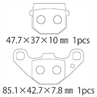 A61-001SN (F) ブレーキパッド (代表純正品番：43050-1040)